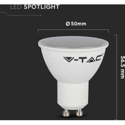 V-TAC GU10 LED Lamp - 4000K - 20.000u V-TAC GU10 LED Lamp - 4000K - 20.000u