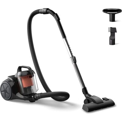 Philips XB1142/10 - Noir, Corail - Aspirateur cylindre - Publicité Philips XB1142/10 - Noir, Corail - Aspirateur cylindre - Publicité