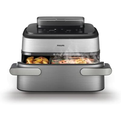 Friteuse Philips série 5000 NA565/02 - Double 9,5 L - Friteuse à air chaud - Publicité Friteuse Philips série 5000 NA565/02 - Double 9,5 L - Friteuse à air chaud - Publicité
