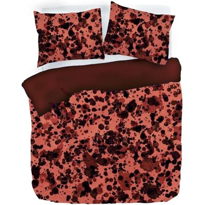 KAYORI Adame Orange - Künstlerische Blumen-Bettwäsche KAYORI Adame Orange - Künstlerische Blumen-Bettwäsche
