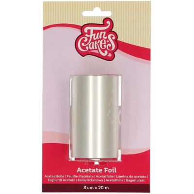 Funcakes Film de Décoration pour Gâteaux - 8x20cm - Acétate Alimentaire - Publicité Funcakes Film de Décoration pour Gâteaux - 8x20cm - Acétate Alimentaire - Publicité