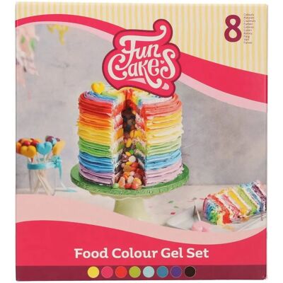 Funcakes Hochkonzentrierte Gel-Farben - 8er Pack Funcakes Hochkonzentrierte Gel-Farben - 8er Pack