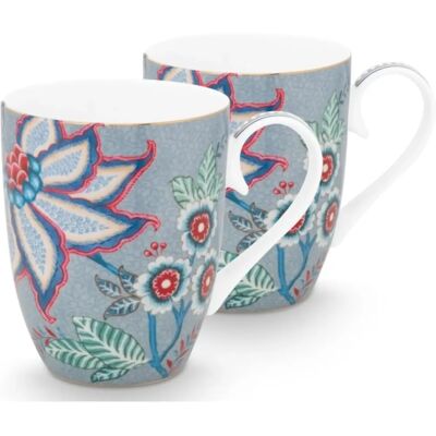 Ensemble de 2 Grandes Mugs Flower Festival - Pip Studio - Publicité Ensemble de 2 Grandes Mugs Flower Festival - Pip Studio - Publicité