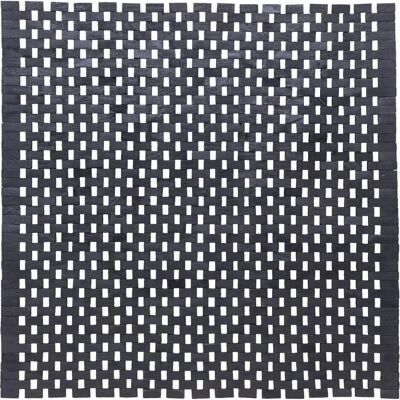 Sealskin Woodblock Tapis de bain vintage noir - tapis de bain Sealskin Woodblock Tapis de bain vintage noir - tapis de bain