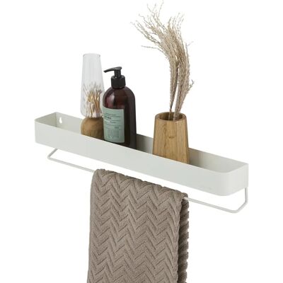 Estante de Pared de Metal Blanco Sealskin Brix - Organizador de Baño y Cocina Estante de Pared de Metal Blanco Sealskin Brix - Organizador de Baño y Cocina