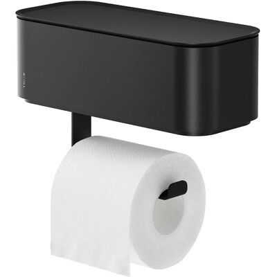 Support de papier toilette Sealskin Tiger noir avec rangement - Porte rouleau WC avec rangement - Publicité Support de papier toilette Sealskin Tiger noir avec rangement - Porte rouleau WC avec rangement - Publicité