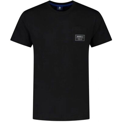 Rogelli Schwarzes Logo T-Shirt - Freizeitbekleidung Rogelli Schwarzes Logo T-Shirt - Freizeitbekleidung