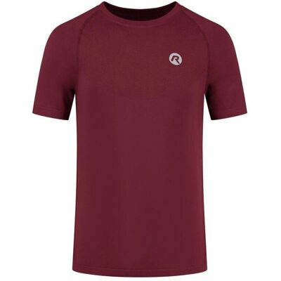 Rogelli Essential Vino Rojo - Lauf-T-Shirt Rogelli Essential Vino Rojo - Lauf-T-Shirt