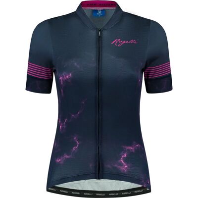 Rogelli Marble Dame Cykeltrøje - Blå/Rosa - S Rogelli Marble Dame Cykeltrøje - Blå/Rosa - S