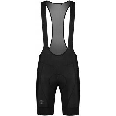 Krótkie spodenki rowerowe Rogelli Essential - Żel, Szelki, Czarny Krótkie spodenki rowerowe Rogelli Essential - Żel, Szelki, Czarny