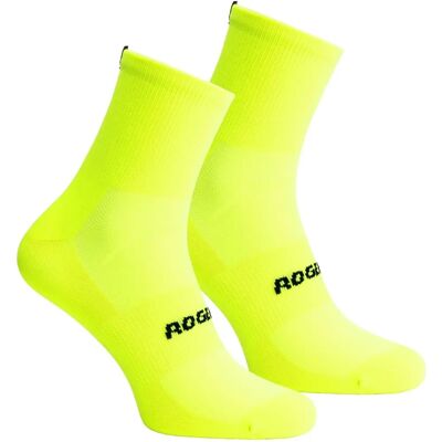Rogelli Essential 2-pack skarpet rowerowych - Żółte - Skarpety Rogelli Essential 2-pack skarpet rowerowych - Żółte - Skarpety