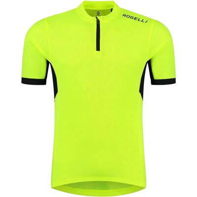 Rogelli Core Børne Cykeltrøje, Yellow Fluor, 140-152 Rogelli Core Børne Cykeltrøje, Yellow Fluor, 140-152