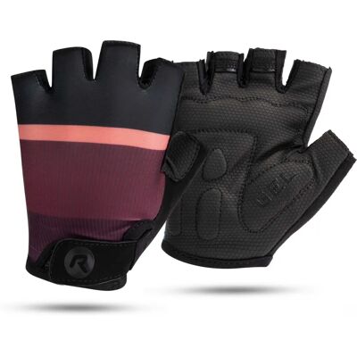 ROGELLI Impress II Fahrradhandschuhe - Vinho/Coral/Schwarz ROGELLI Impress II Fahrradhandschuhe - Vinho/Coral/Schwarz