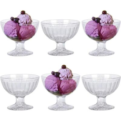 Excellent Houseware Trzy Eleganckie Szklane Misy na Deser - Misy na Deser Excellent Houseware Trzy Eleganckie Szklane Misy na Deser - Misy na Deser