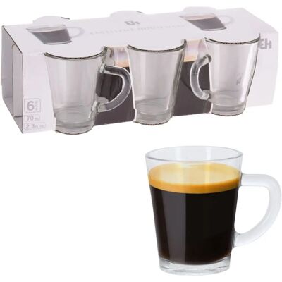 Szklanki do espresso Excellent Houseware - Zestaw 6 grubych szklanek Szklanki do espresso Excellent Houseware - Zestaw 6 grubych szklanek