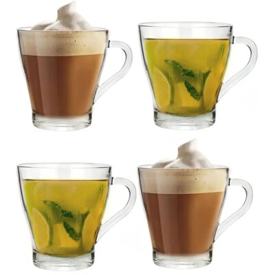 Set di 4 bicchieri con manici - Excellent Houseware Set di 4 bicchieri con manici - Excellent Houseware