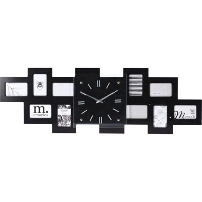 Horloge Murale Home&Styling avec Cadres - 80x26cm - Publicité Horloge Murale Home&Styling avec Cadres - 80x26cm - Publicité