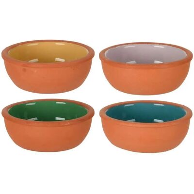 Excellent Houseware Gebrannter Ton Aperitif Terrakotta 4 Stück - Schalen Excellent Houseware Gebrannter Ton Aperitif Terrakotta 4 Stück - Schalen
