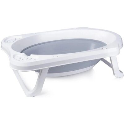 VidaXL Baby Badewanne Faltbar Weiß Grau - Baby Badewanne VidaXL Baby Badewanne Faltbar Weiß Grau - Baby Badewanne