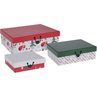 Set van 3 kerstcadeauboxen Set van 3 kerstcadeauboxen