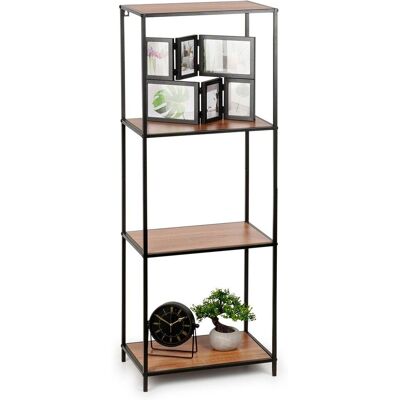 H&S Półka na ścianę z 3 półkami - Styl industrialny, 45x30x130 cm H&S Półka na ścianę z 3 półkami - Styl industrialny, 45x30x130 cm