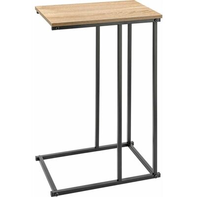 Vida XL Europe B.V. H&S Collection Table d'appoint avec dessus MDF naturel et noir - Table d'appoint - Publicité Vida XL Europe B.V. H&S Collection Table d'appoint avec dessus MDF naturel et noir - Table d'appoint - Publicité