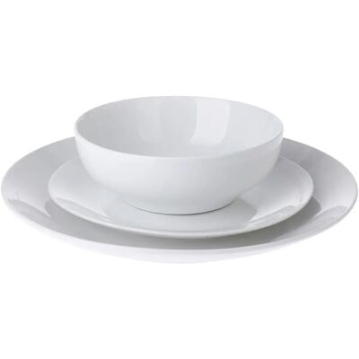 Bigbuy Home Weiße Porzellanservierset 12 Stück Bigbuy Home Weiße Porzellanservierset 12 Stück