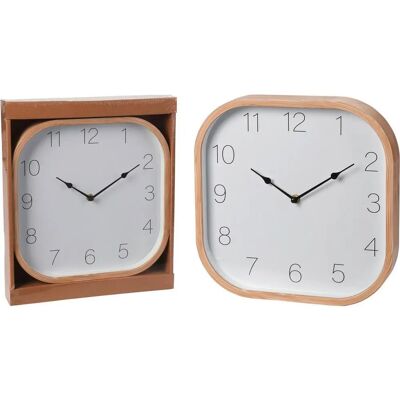Koopman Wanduhr - 30cm Holzoptik, Geräuscharm, Batteriebetrieben Koopman Wanduhr - 30cm Holzoptik, Geräuscharm, Batteriebetrieben