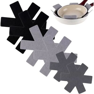 Excellent Houseware Sechs Schutzzwischenlagen für Kochgeschirr - Küchenzubehör Excellent Houseware Sechs Schutzzwischenlagen für Kochgeschirr - Küchenzubehör