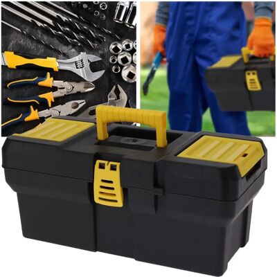 FX TOOLS - 41x19x18 cm - Schwarz mit Gelb - Tool Box FX TOOLS - 41x19x18 cm - Schwarz mit Gelb - Tool Box