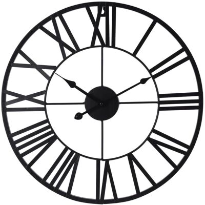 VidaXL Horloge Murale H&S Collection - Chiffres Romains - Noir - Publicité VidaXL Horloge Murale H&S Collection - Chiffres Romains - Noir - Publicité
