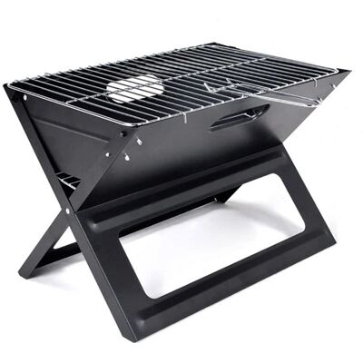 Bigbuy Parrilla de Carbón Plegable Portátil - Forma de X 45x30x35 cm Hierro Bigbuy Parrilla de Carbón Plegable Portátil - Forma de X 45x30x35 cm Hierro