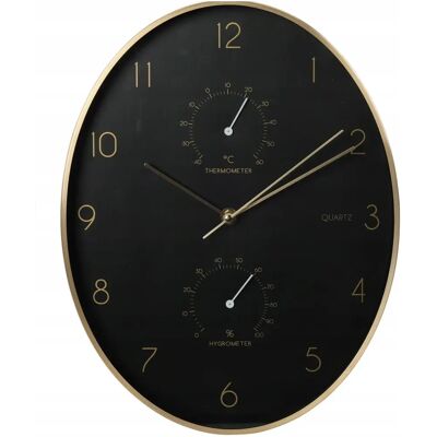 B2X Ovaler Wanduhr - Thermometer & Hygrometer - 27x34,5 cm B2X Ovaler Wanduhr - Thermometer & Hygrometer - 27x34,5 cm
