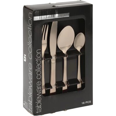 SILBER 16-tlg. Besteckset - Elegant für 4 Personen SILBER 16-tlg. Besteckset - Elegant für 4 Personen