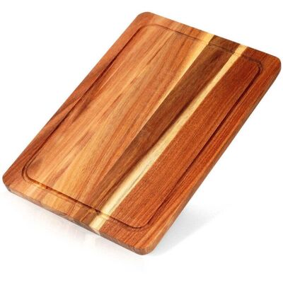 Koopman Newel Holzschneidebrett - Rechteckig, Tiefes Rillen - Küchenutensil Koopman Newel Holzschneidebrett - Rechteckig, Tiefes Rillen - Küchenutensil