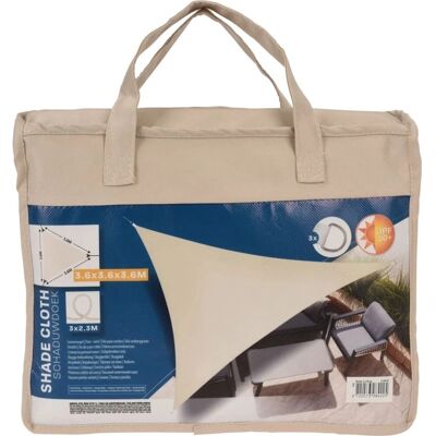 ProGarden Dreieckiges Sonnensegel 3,6x3,6x3,6 m - Sonnensegel ProGarden Dreieckiges Sonnensegel 3,6x3,6x3,6 m - Sonnensegel
