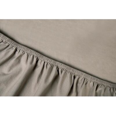 KAYORI Saiko Taupe Jersey Laken - Sengetøy KAYORI Saiko Taupe Jersey Laken - Sengetøy