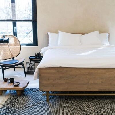 Kayori Shizu Økologisk Bomull Percale Dyne- og Putesett - Allergifri Kayori Shizu Økologisk Bomull Percale Dyne- og Putesett - Allergifri