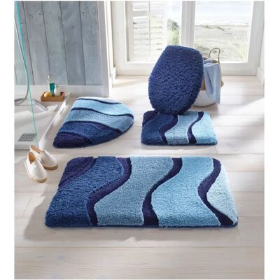 HAGEMANN - Gr. 8 - mittelblau - 2 cm Florhöhe - Badematte HAGEMANN - Gr. 8 - mittelblau - 2 cm Florhöhe - Badematte