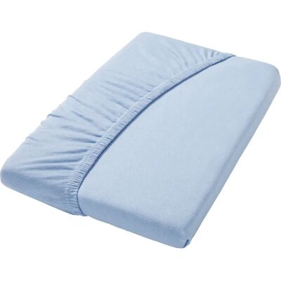 HAGEMANN Spannbettlaken - 90-100cm x 190-200cm - Hellblau - Fitted Sheet HAGEMANN Spannbettlaken - 90-100cm x 190-200cm - Hellblau - Fitted Sheet