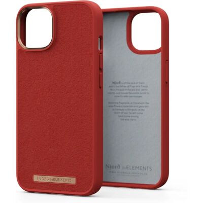 Coque en Suède Njord parELEMENTS pour iPhone 14 Orange - Résistance 2m - Publicité Coque en Suède Njord parELEMENTS pour iPhone 14 Orange - Résistance 2m - Publicité