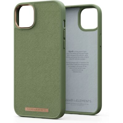 Njord byELEMENTS Suede Comfort+ iPhone 14 Plus Olive Case - Phone Cover Njord byELEMENTS Suede Comfort+ iPhone 14 Plus Olive Case - Phone Cover