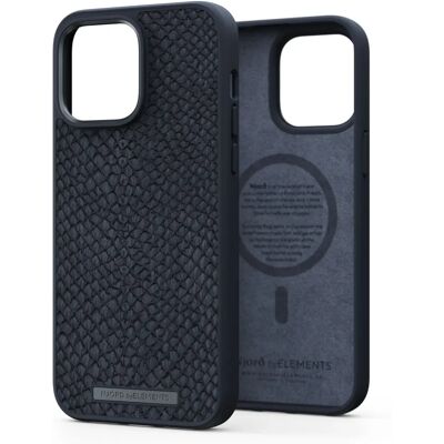 Coque Njord byELEMENTS Cuir Saumon pour iPhone 14 Pro Max - Noir - Publicité Coque Njord byELEMENTS Cuir Saumon pour iPhone 14 Pro Max - Noir - Publicité