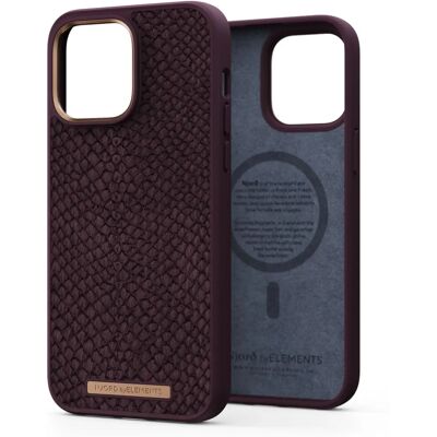 Coque MagSafe en cuir de saumon Njord byELEMENTS pour iPhone 14 Pro Max - Étui - Publicité Coque MagSafe en cuir de saumon Njord byELEMENTS pour iPhone 14 Pro Max - Étui - Publicité