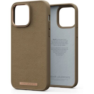 Étui pour iPhone 14 Pro Max Njord byELEMENTS en daim Comfort+ - Sable - Publicité Étui pour iPhone 14 Pro Max Njord byELEMENTS en daim Comfort+ - Sable - Publicité