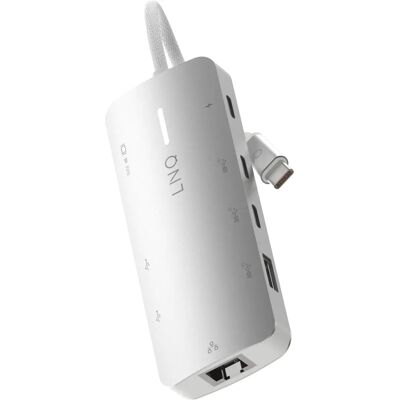LINQ byELEMENTS LQ49081 Laptop Dock - Grau, Weiß - Dockingstation / Port Replikator LINQ byELEMENTS LQ49081 Laptop Dock - Grau, Weiß - Dockingstation / Port Replikator