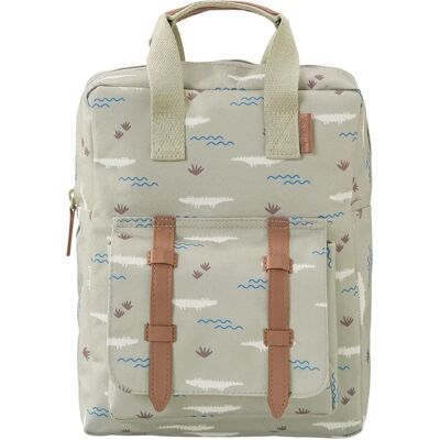 Sac à dos Crocodile Vert Fresk - Rentrée Scolaire - Publicité Sac à dos Crocodile Vert Fresk - Rentrée Scolaire - Publicité