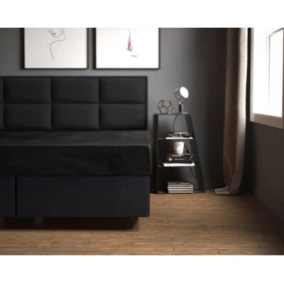 Sleeptime Velvet Fitted Sheet - Czarny Sleeptime Velvet Fitted Sheet - Czarny