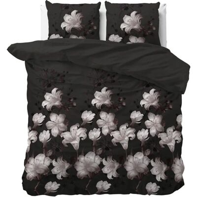 Sleeptime - Dark Flower - Zwart - 200 x 220 cm - Duvet Cover Sleeptime - Dark Flower - Zwart - 200 x 220 cm - Duvet Cover