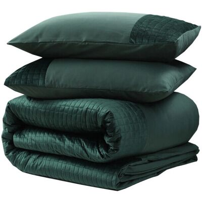 Sleeptime - Velvet Band - 140 x 220 cm - Groen - Dekbedovertrek Sleeptime - Velvet Band - 140 x 220 cm - Groen - Dekbedovertrek